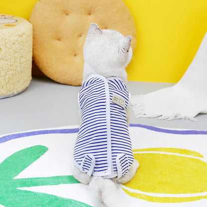 Cat Recovery Suit – Breathable Anti-Lick Surgery Vest for Cats