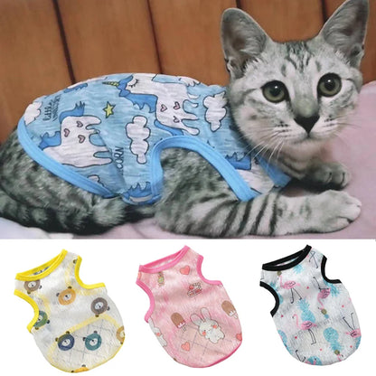 Sunscreen Clothes for Cats – Summer Vest, Cute Kitten Pullover