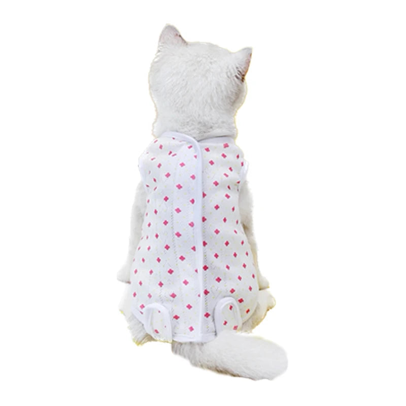 Cat Recovery Suit – Breathable Anti-Lick Surgery Vest for Cats