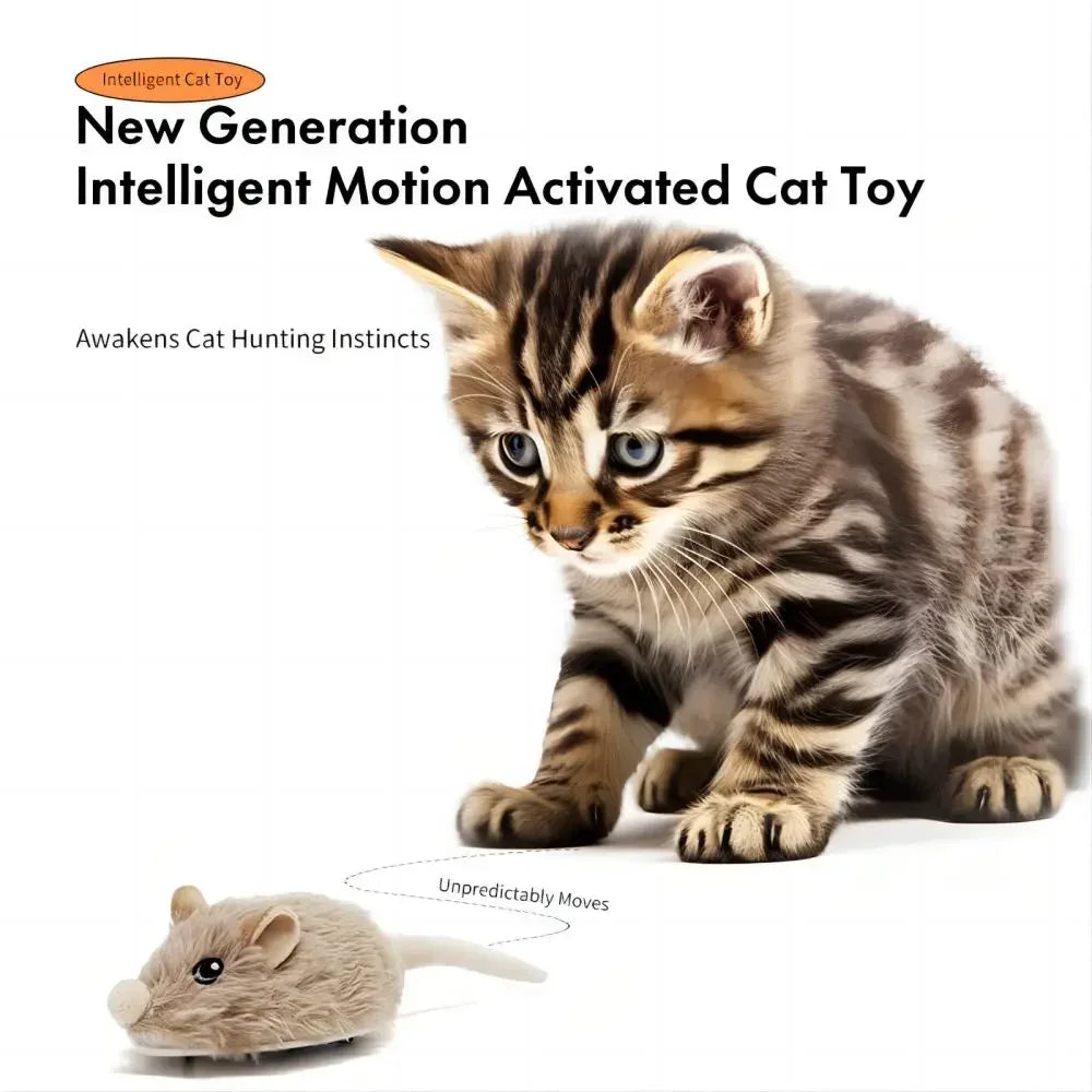 Interactive Rechargeable Motion Mouse Cat Toy