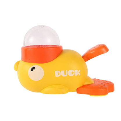 Yellow Duck Interactive Cat Treat Dispenser – Puzzle Slow Feeder Toy 🐱🦆