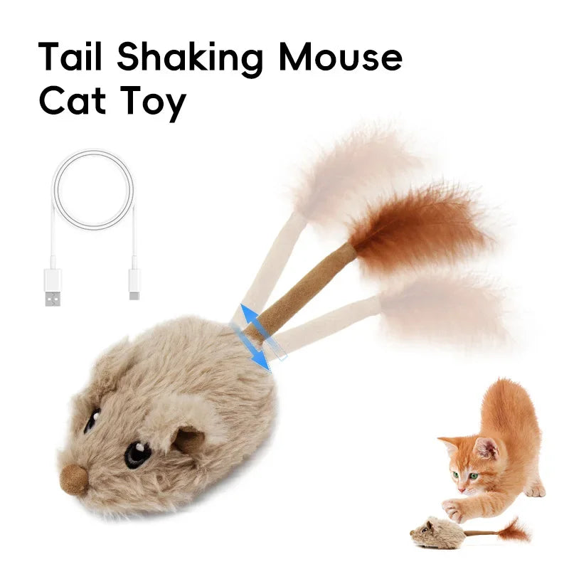 Interactive Rechargeable Motion Mouse Cat Toy