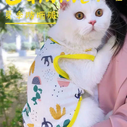 Sunscreen Clothes for Cats – Summer Vest, Cute Kitten Pullover