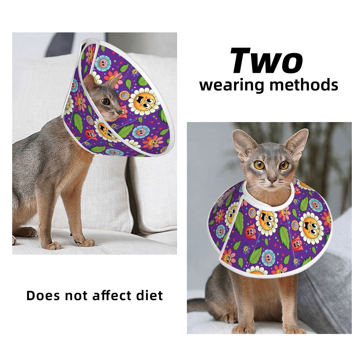Ivy - Soft Cat Elizabethan Collar – Recovery & Grooming Protection