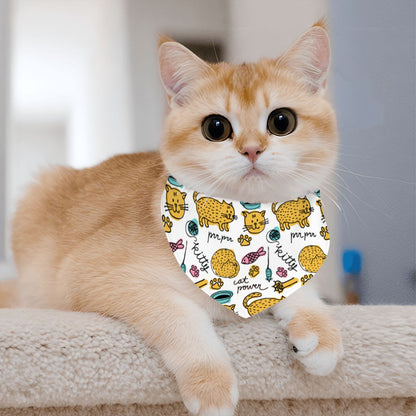 Zoe - Cotton Cat Bandana – Soft, Stylish & Adjustable