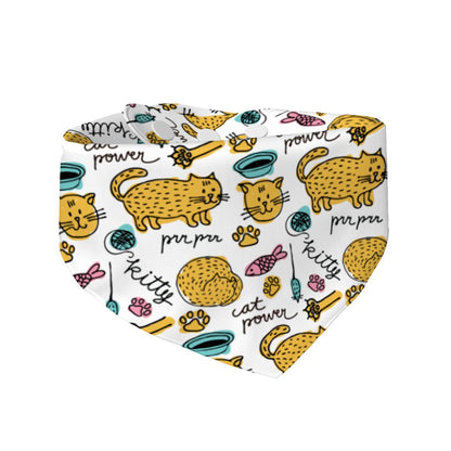 Zoe - Cotton Cat Bandana – Soft, Stylish & Adjustable