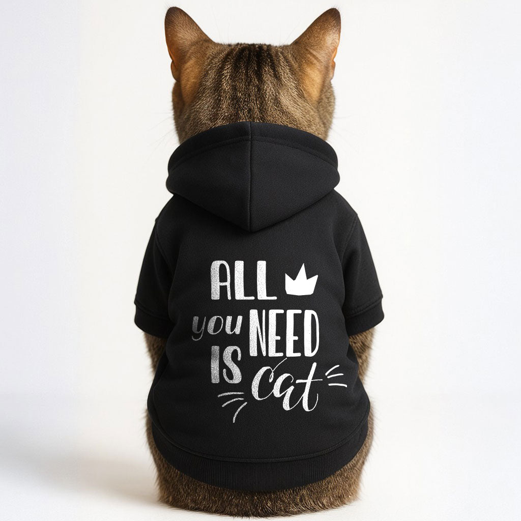 All you need is cat – Simple, Stylish & Comfortable Hoodie for Cats | Polyester Fabric | All Sizes